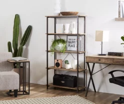 Real Living Rustic 5-Shelf Bookcase -DHP SHOP 810343917 21