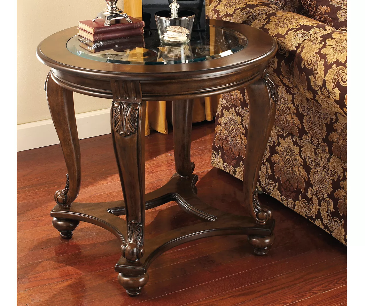 Norcastle Brown Round End Table 2 Norcastle Brown Round End Table - Image 2