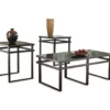 3- Piece Laney Black Metal Occasional Table Set