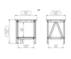 Rockford Antique Tobacco End Table -DHP SHOP 810389562 A8