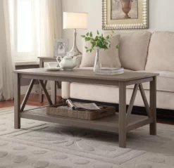 Rockford Rustic Gray Coffee Table 9 Rockford Rustic Gray Coffee Table -DHP SHOP 810389565 2 1
