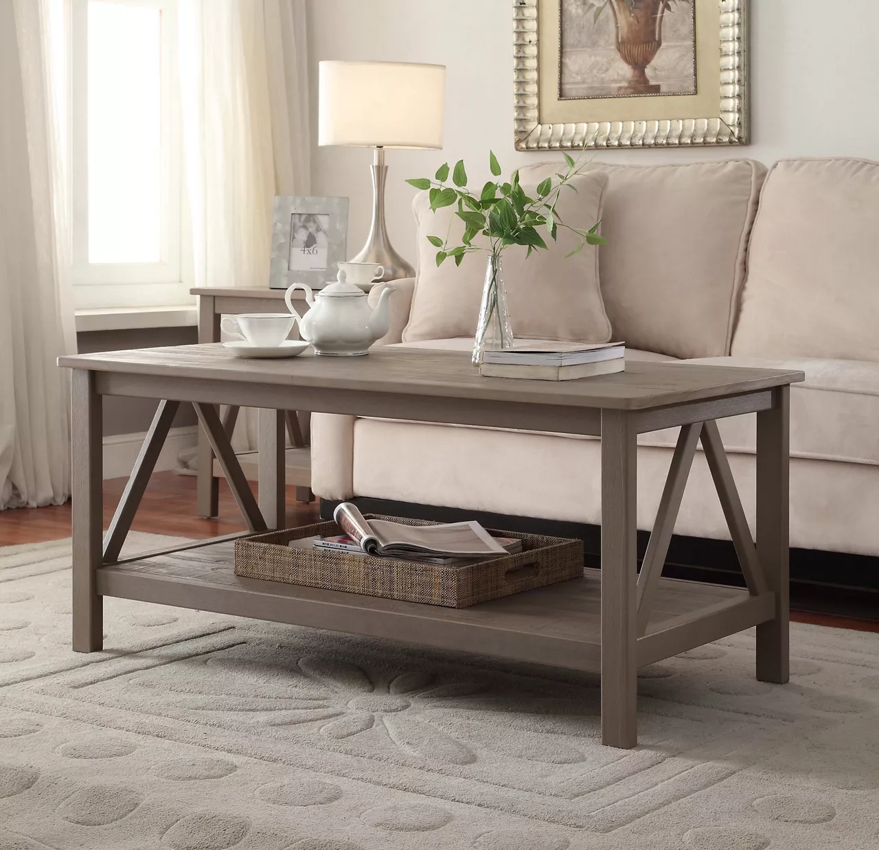 Rockford Rustic Gray Coffee Table 3 Rockford Rustic Gray Coffee Table - Image 3