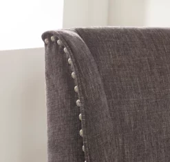 Charcoal Gray Square Back Office Chair With Nailhead Trim -DHP SHOP 810389623 3