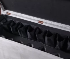 Erin Gray Padded Shoe Storage Ottoman -DHP SHOP 810389631 4