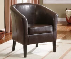 Spencer Faux Leather Club Armchair -DHP SHOP 810389641 1 1