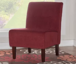 Hannah Red Armless Accent Chair -DHP SHOP 810389648 1 1