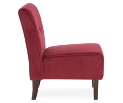 Hannah Red Armless Accent Chair -DHP SHOP 810389648 2 1