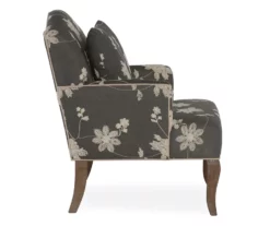 Gray Floral Bergere Armchair -DHP SHOP 810389649 3
