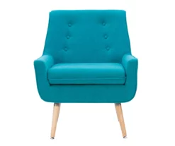 Sara Blue Flannel Mid-Century Accent Chair -DHP SHOP 810389652 A0 2
