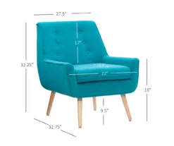 Sara Blue Flannel Mid-Century Accent Chair -DHP SHOP 810389652 A8