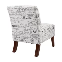 Shelby Script Armless Accent Chair -DHP SHOP 810389655 3 1