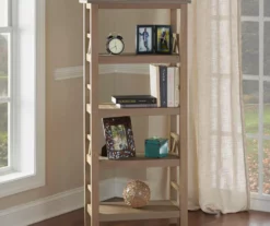 Rockford Rustic Gray 4-Shelf Bookcase -DHP SHOP 810389676 3