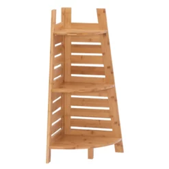 Pierce Bamboo 3-Tier Corner Shelf -DHP SHOP 810389691 2