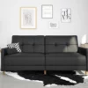 Ameriwood Avianna Faux Leather Coil Futon