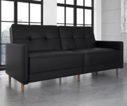 Ameriwood Avianna Faux Leather Coil Futon -DHP SHOP 810405140 2