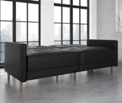 Ameriwood Avianna Faux Leather Coil Futon -DHP SHOP 810405140 3