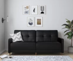 Ameriwood Avianna Faux Leather Coil Futon -DHP SHOP 810405140 5 1