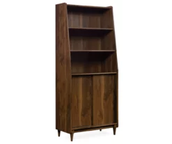 Harvey Park Dark Brown 3-Shelf Wide Bookcase