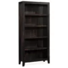 Dakota Char 5-Shelf Pine Bookcase