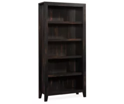 Dakota Char 5-Shelf Pine Bookcase
