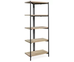 Charter Oak 5-Shelf Bookcase