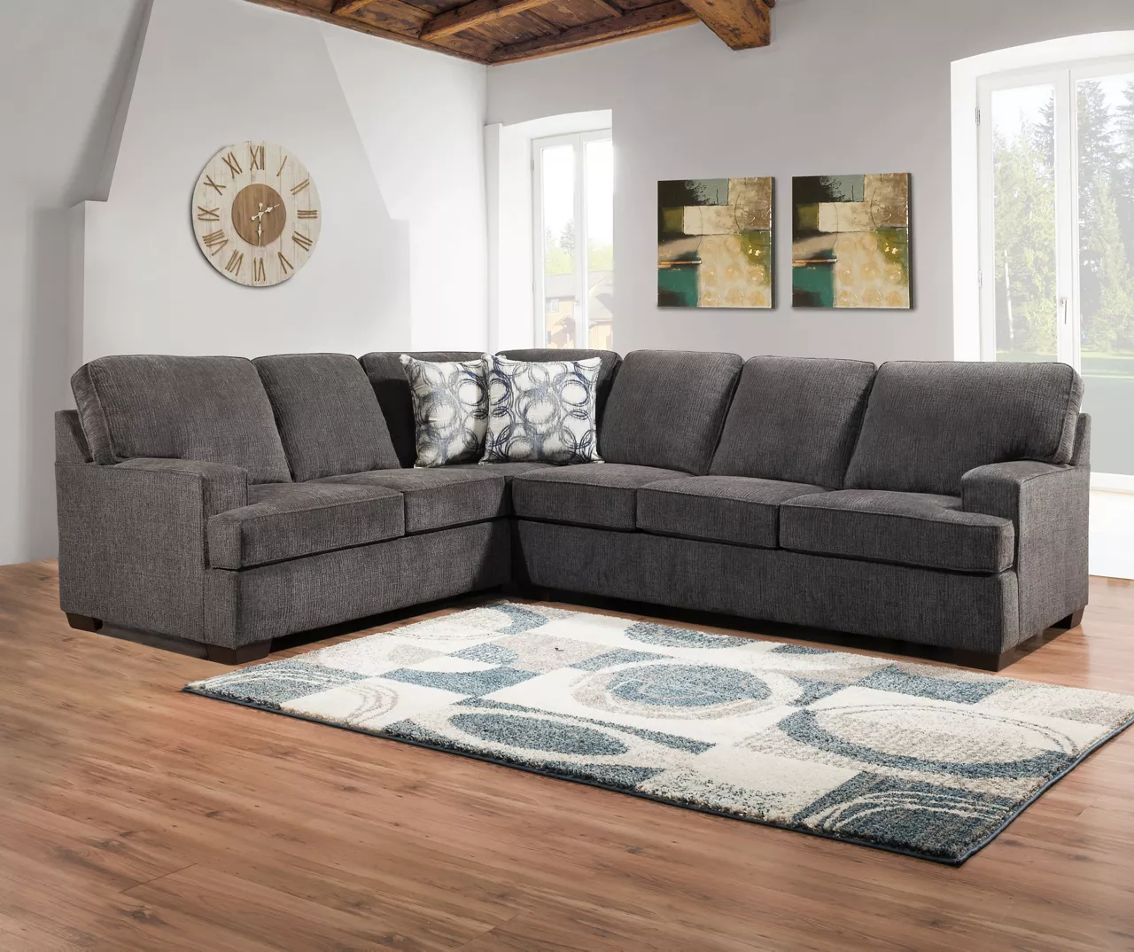Lane Home Solutions Kasan Gray Living Room Sectional 1 Lane Home Solutions Kasan Gray Living Room Sectional