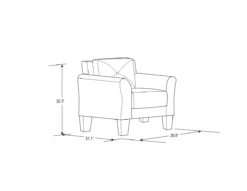 Hayward Upholstered Accent Chair -DHP SHOP 810413820 11