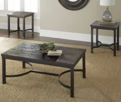 Ambrose Rustic Charcoal End Table -DHP SHOP 810422848 810422849 1