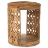 Brinley Starburst Cutout Round End Table
