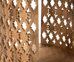 Brinley Starburst Cutout Round End Table -DHP SHOP 810422910 3