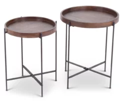Capri Round Accent Tables, 2-Pack