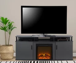 63" Gray Electric Fireplace Console -DHP SHOP 810434050 2