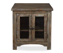 Danell Ridge Brown 2-Door End Table