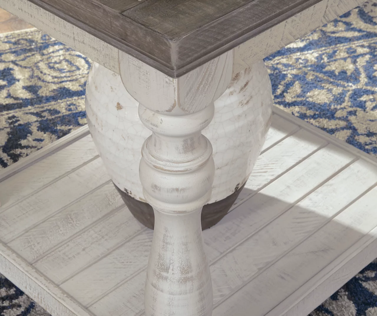 Havalance Gray & White Two-Tone End Table 3 Havalance Gray & White Two-Tone End Table - Image 3