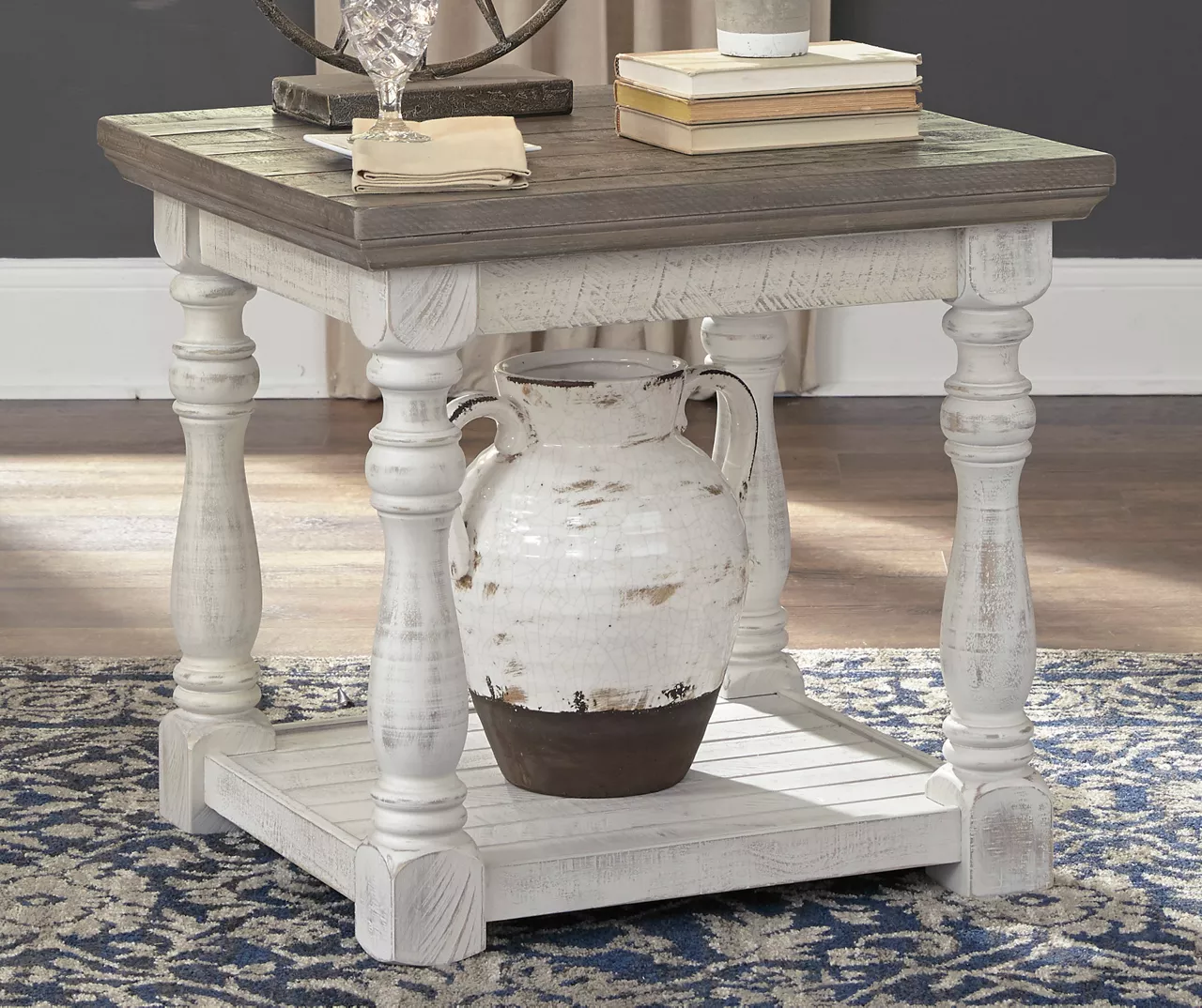 Havalance Gray & White Two-Tone End Table 2 Havalance Gray & White Two-Tone End Table - Image 2