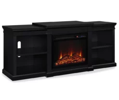 65" Wilton Black Electric Fireplace Console