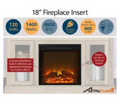 Ameriwood 47" Grandcastle Electric Fireplace Console 22 Ameriwood 47" Grandcastle Electric Fireplace Console -DHP SHOP 810464997 4