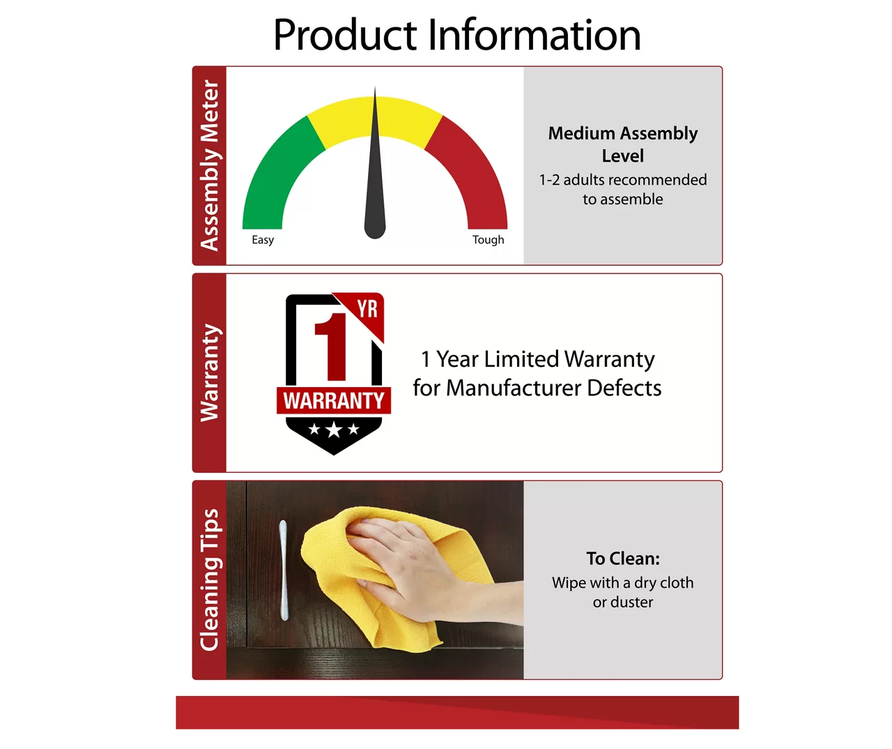Ameriwood 47" Grandcastle Electric Fireplace Console 12 Ameriwood 47" Grandcastle Electric Fireplace Console - Image 12