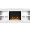 65" Wilton White Electric Fireplace Console