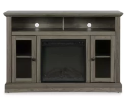 DHP SHOP 24 47" Grandcastle Rustic Gray Electric Fireplace Console