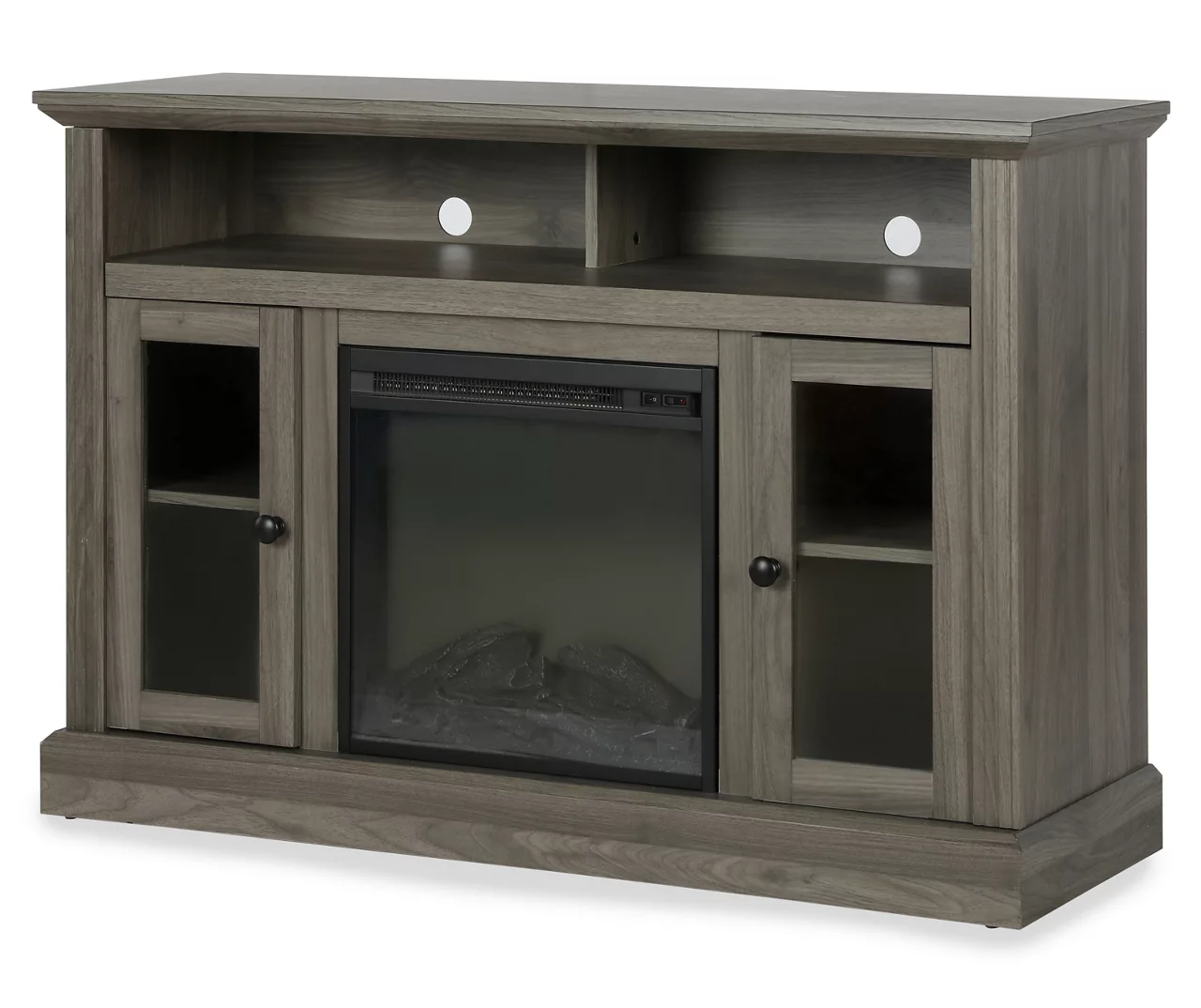 47" Grandcastle Rustic Gray Electric Fireplace Console 2 47" Grandcastle Rustic Gray Electric Fireplace Console - Image 2