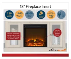 59" Roxbury Black Electric Fireplace Console 6 59" Roxbury Black Electric Fireplace Console -DHP SHOP 810465038 4