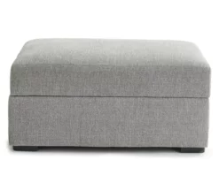 Parkdale Silver Storage Ottoman