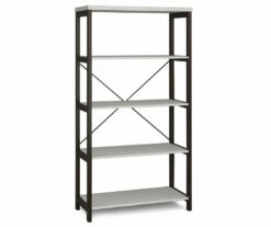 Farmhouse 5-Tier Bookshelf