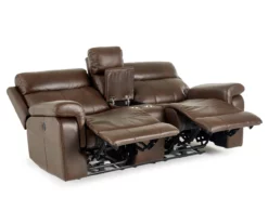 Wellsley Leather Power Reclining Console Loveseat -DHP SHOP 810469259 2 1