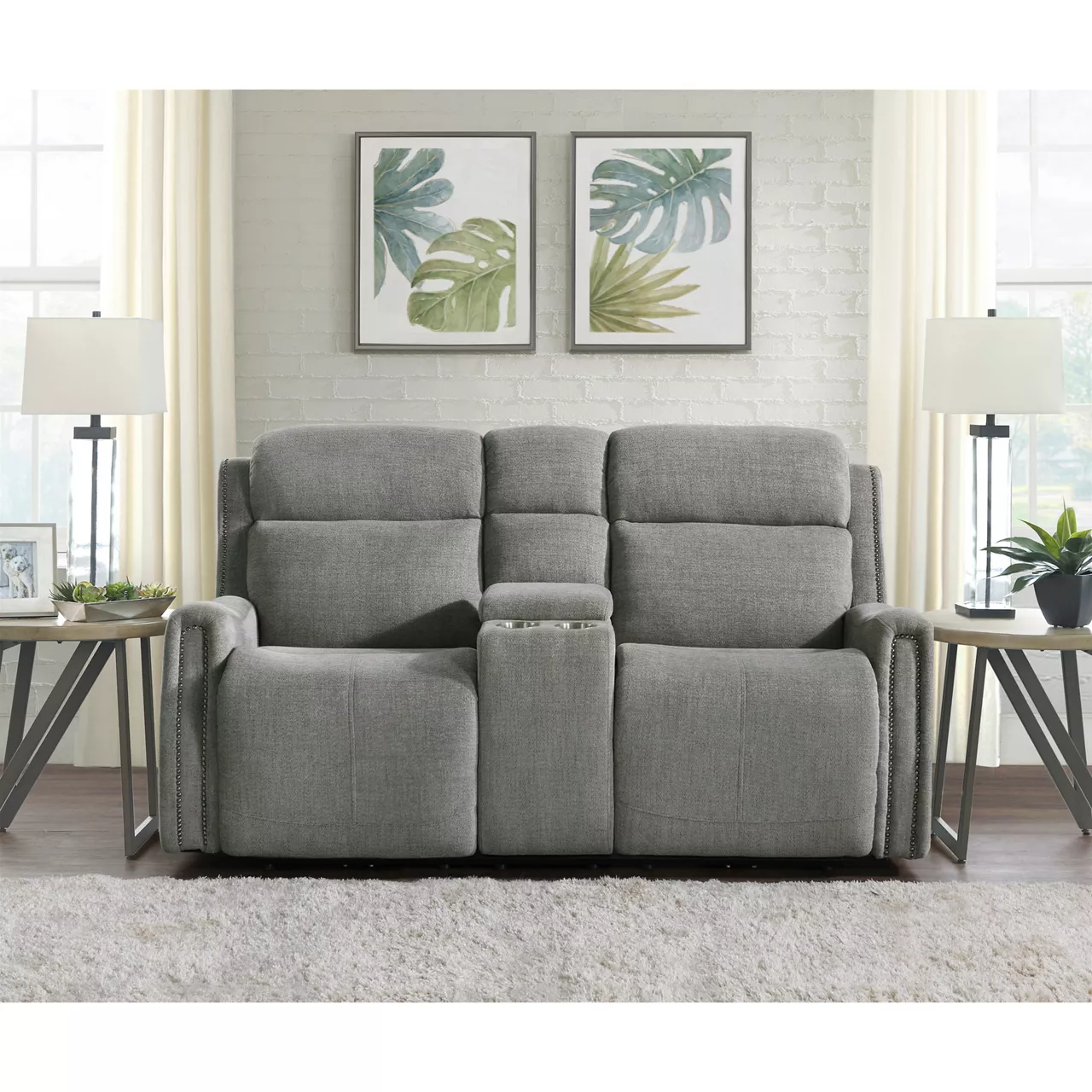 Mason Power Reclining Console Loveseat 5 Mason Power Reclining Console Loveseat - Image 5