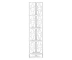 Monarch Geometric 4-Shelf Corner Bookcase -DHP SHOP 810512945 2