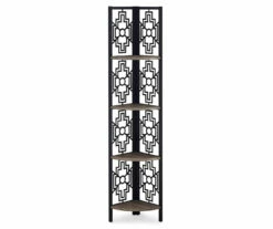 Monarch Geometric 4-Shelf Corner Bookcase -DHP SHOP 810512947 2