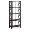 Espresso Square 4-Shelf Open Bookcase