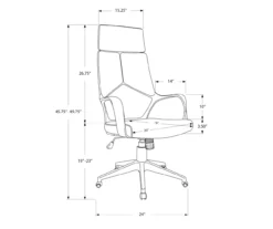 Monarch Modern Executive Office Chair -DHP SHOP 810512971 11